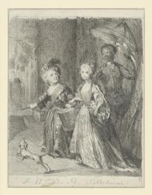 Kronprinz Friedrich und seine Schwester Prinzessin Wilhelmine als Kinder