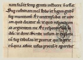 Schriftseite aus einer Bibel