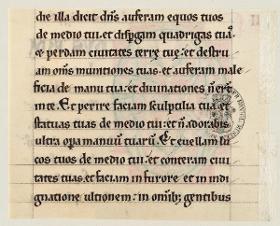 Schriftseite aus einer Bibel