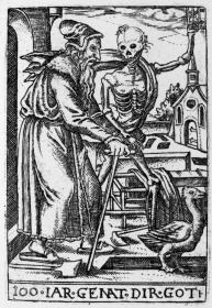 Die Altersstufen des Mannes. 100-jähriger Mann. Zehntes Lebensalter