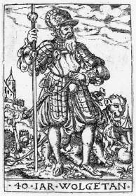 Die Altersstufen des Mannes. 40-jähriger Mann. Viertes Lebensalter