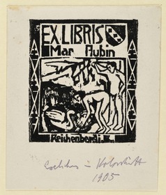 Exlibris Maria Aubin, Reichenberg i. B.