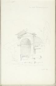 Pompei, ansicht eines Grabes an der Gräberstrasse