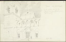 Reiseskizze, Fassade der Kathedrale