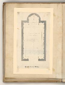 Rom, Palestrina, Grundriss des antiken Tempio della Fortuna