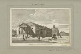 Dorotheen-Stadt. Prospect des Königlichen Opern-Hauses zu Berlin. unter der Regierung König Friedrich d II.