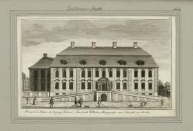 Dorotheen-Stadt. Prospect des Palais Sr. Königl: Hoheit, Friedrich Wilhelms, Marggrafen von Schwedt, zu Berlin.