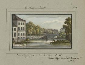 Dorotheen-Stadt. Der Kupfergraben und die Opern brükke. unter Reg: Fried. Wilhelm IIIten 1803.