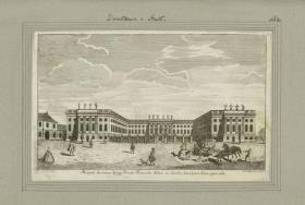 Dorotheen-Stadt. Prospect des neuen Königl. Printz Heinrichs Palais zu Berlin, dem Opern Hause gegenüber.