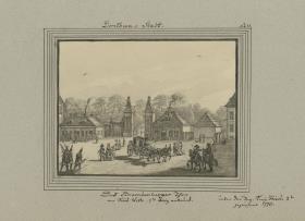 Dorotheen-Stadt. Das Brandenburger Thor 1770 [...] unter der Reg. König Fried: 2ten gezeichnet 1770.