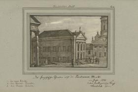 Friedrichs-Stadt. Das französische Theater auf dem Gensd'armenmarckt im Jahr 1782. unter der Regierung König Friedrich IIten.