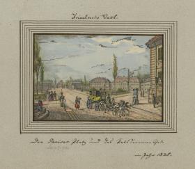 Friedrichs-Stadt. Der Pariser Platz und das Potsdammer Thor. im Jahr 1825.
