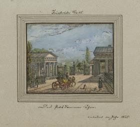 Friedrichs-Stadt. Das Potsdammer Thor. erbaut im Jahr 1825.