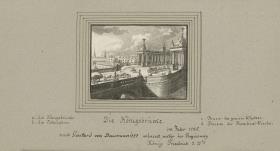 Die Königsbrücke. im Jahr 1785. nach Gontard von Boumann 1777 erbauet unter der Regierung König Friedrich d. IIten