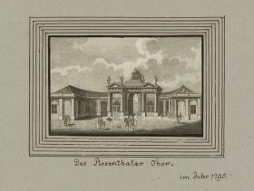 Das Rosenthaler Thor. im Jahr 1795.