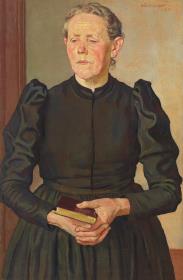 Frau mit Gebetbuch
