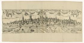 Ansicht von Münster von Westen (WESTPHALIAE METROPOLIS MONASTERIVM ALIAS MVNSTER)
