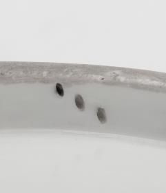 Schale in Muschelform mit sog. "Zwiebelmuster"-Dekor in Blau