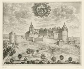 Das Schloss zu Heidelberg von Norden. Zustand vor 1689