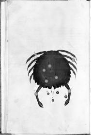 Sternbild des Krebses. in: Ptolemäus. Catalogus fixarum stellarum (Alfonsinische Tafeln)