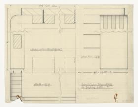Büromöbel, kleiner Sitzungstisch, Details, Auftrag Herzberg (Möbelentwürfe, Tische)