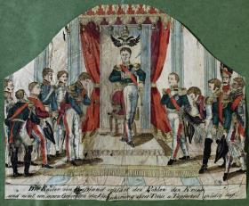 Der Kaiser von Russland erklärt den Pohlen den Krieg und nimt von seinen Generälen die Versicherung der Treue u. Tapferkeit gnädig auf.