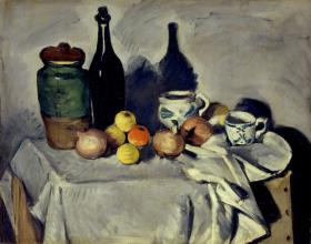 Stilleben (Früchte und Geschirr)