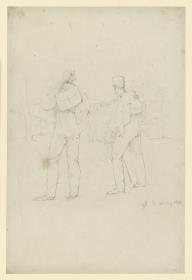 Caspar David Friedrich und Gottlob Christian Kühn auf der Reise im Harz (?)