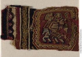 Fragment einer Wirkerei mit Flucht nach Ägypten