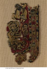 Fragment eines Zierstreifens mit Szene aus der alttestamentlichen Josefsgeschichte