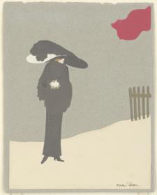 Frau in Wintermantel