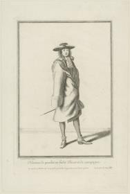 Homme de qualité en habit d'hiver et de campagne