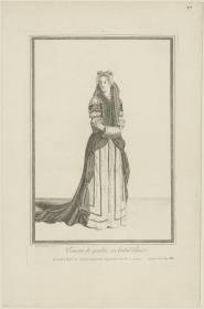 Femme de qualité en habit d'hiver