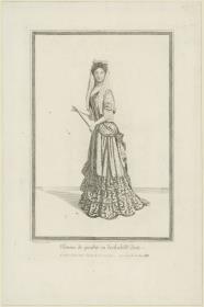 Femme de qualité en deshabillé d'esté