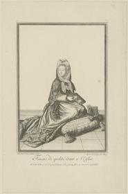 Femme de qualité étant à l'Église