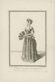 Femme de qualité en deshabillé d'esté