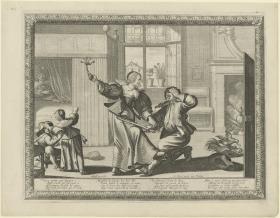 Die Frau, die ihren Ehemann schlägt (La femme qui bat son mari )