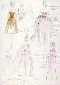 Kollektionsübersicht der Modelle von Nina Ricci, Paris, H/ W 1963/ 1964