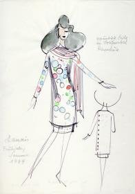 Zwei Modelle von Lanvin, Paris, F/ S 1964