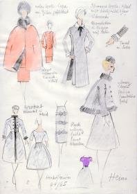 Kollektionsübersicht der Modelle von Jacques Heim, Paris, H/ W 1964/ 1965