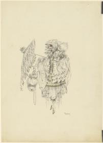 Frau in Phantasiekostüm