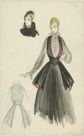 Frau in Nachmittagkleid von Moden Alfred-Marie, Berlin