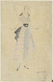 Frau in Abendkleid von Moden Alfred-Marie, Berlin