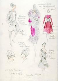 Kollektionsübersicht der Modelle von Jacques Heim, Paris, H/ W 1965/ 1966