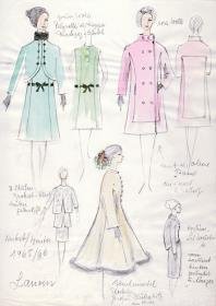 Kollektionsübersicht der Modelle von Lanvin, Paris, H/ W 1965/ 1966