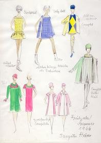 Kollektionsübersicht der Modelle von Jacques Heim, Paris, F/ S 1966