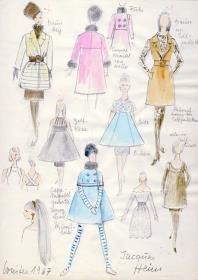 Kollektionsübersicht der Modelle von Jacques Heim, Paris, H/ W 1966/ 1967