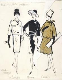 Modelle von Lanvin, Jacques Heim, Pierre Cardin, Paris, H/ W 1960/ 1961