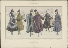 Le Style Parisien: Eislaufkleidung von Chéruit, Premet, Callot, Jenny, Lanvin und Paquin