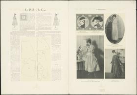 Le Style Parisien: La Mode et la Coupe, Modelle von Paquin, Worth, Lanvin, Lelong, Redfern und Martial & Armand, Hüte von Lanvin und Lewis